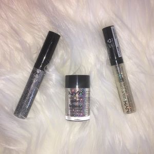 Nyx Glitters and liners